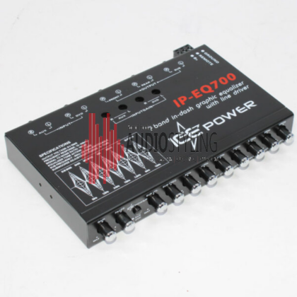 Ice Power IP-EQ700 7 Band In-Dash Graphic Equalizer with Line Driver