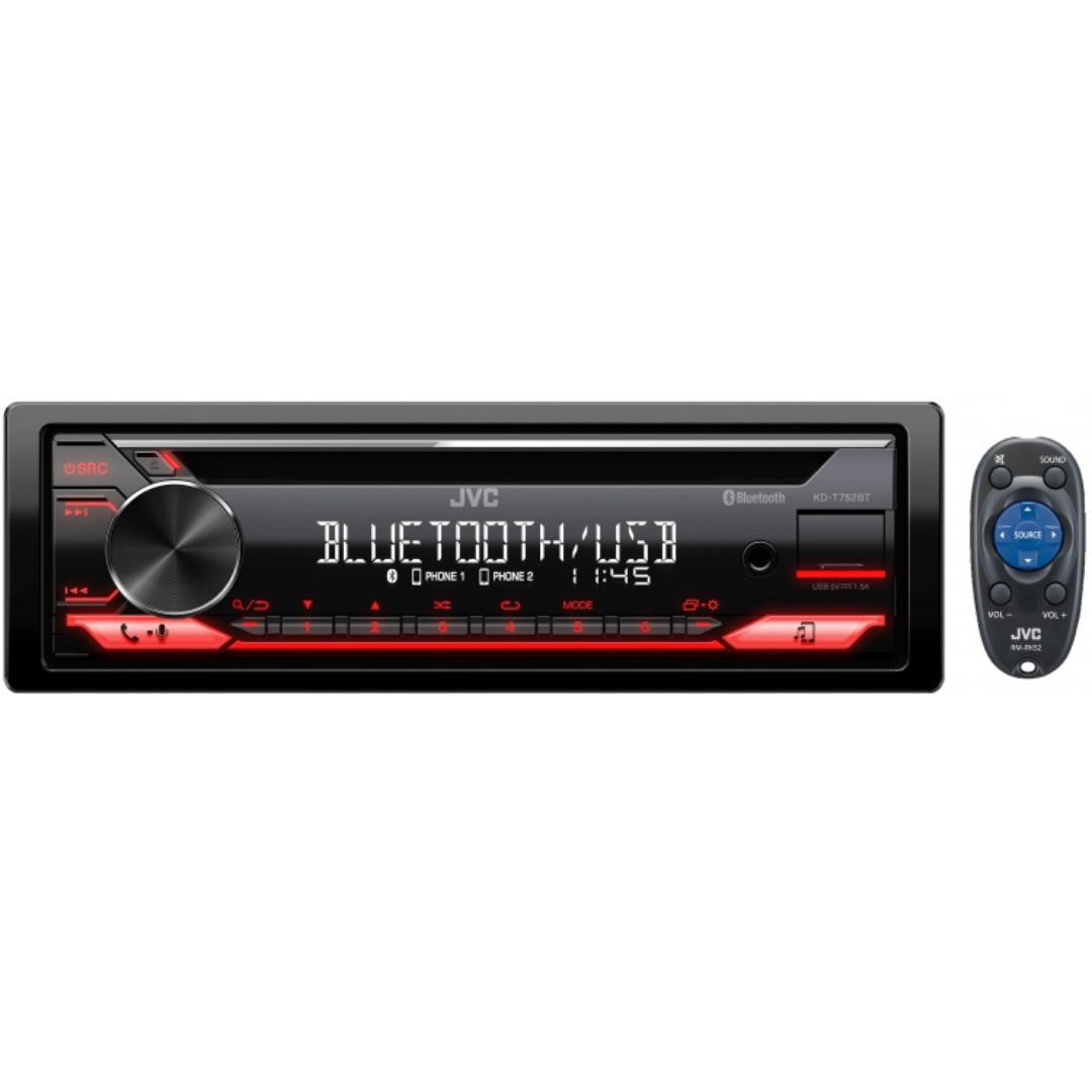 JVC KD-T752BT CD Receiver featuring Bluetooth® SINGLE DIN RADIO - Image 2