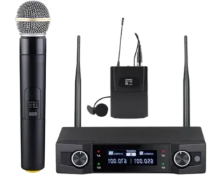 Lane Pro LR625B Wireless Lapel & Handheld Microphone Set