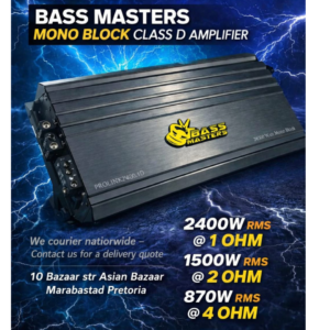 BASSMASTERS PROLINK2400.1D 24000W MONO BLOCK