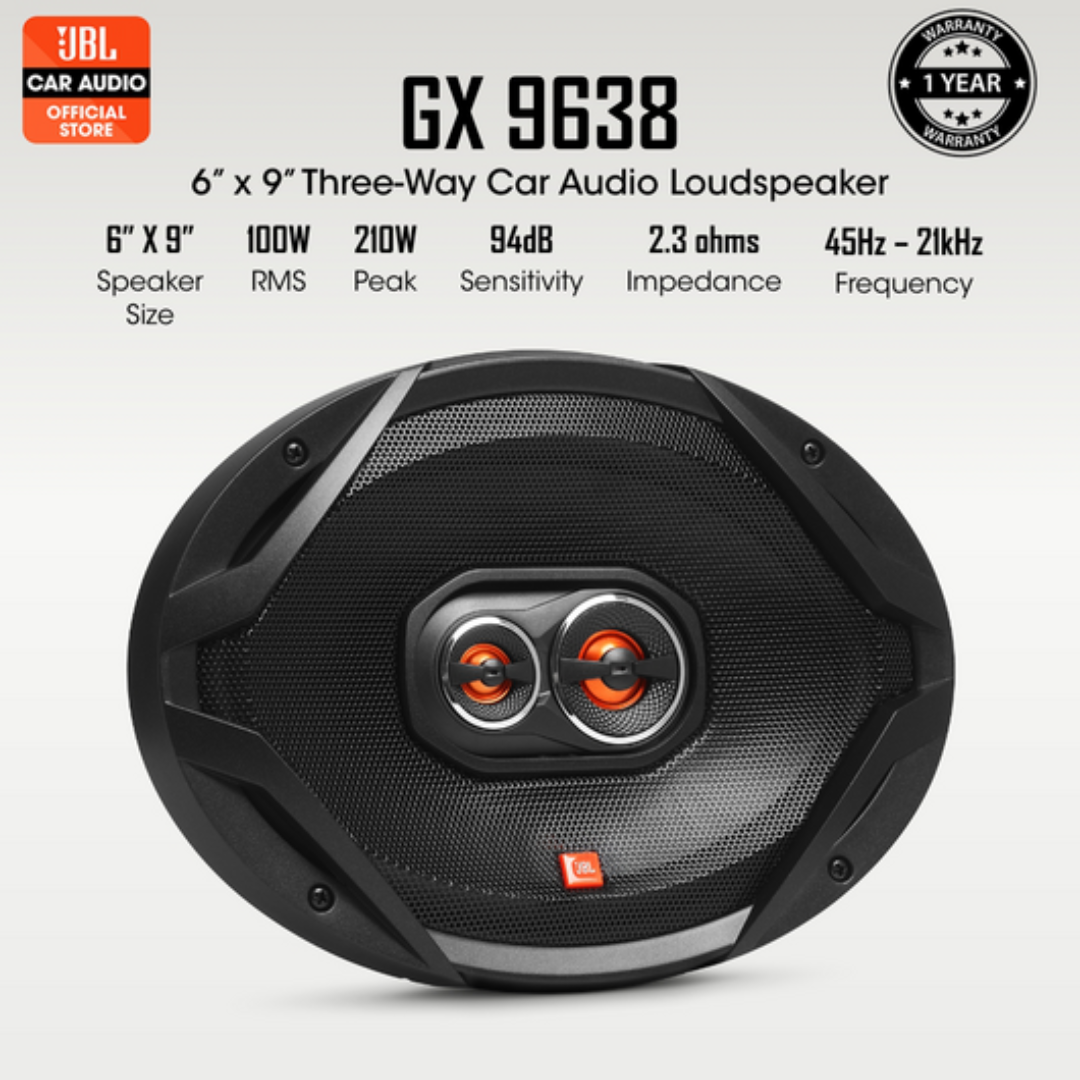 JBL GX-9638 6 x 9' Inch 3 Way Coaxial Speaker