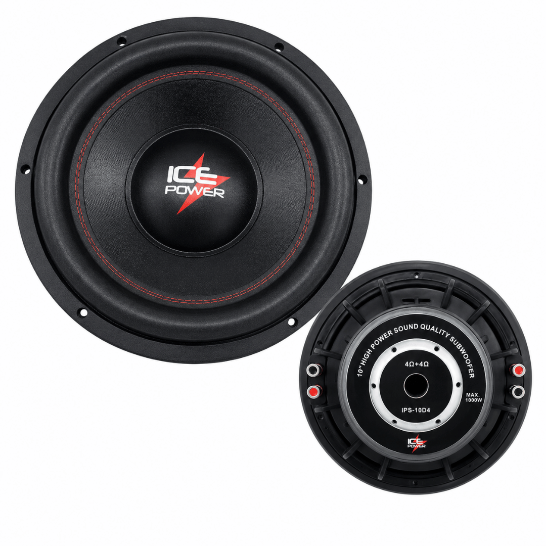 Ice Power IPS-10D4 10-Inch 400W RMS Dual 4-Ohm Car Subwoofer