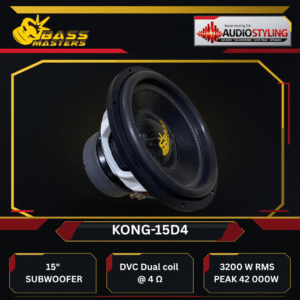 BASS MASTERS KONG 15D4 15'' Subwoofer