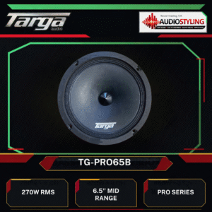 Targa TG-PRO65B Pro Series 6.5'' 270W RMS Midrange Speakers
