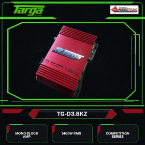 Targa TG-D3.8KZ Competition Series 1400W RMS Class D Monoblock Amplifier
