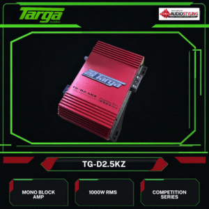 Targa Competition Series TG-D2.5KZ 1000W RMS 1-Channel Competition Monoblock Amplifier